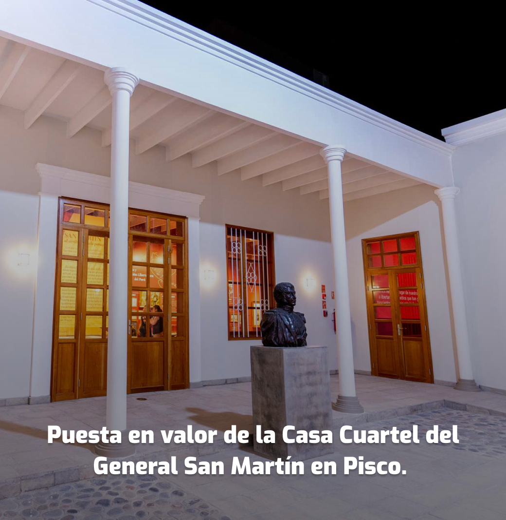 Gas de Camisea: puesta en valor Casa de San Martín